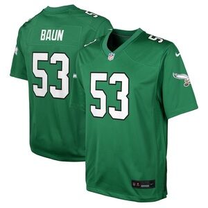 Zack Baun Eagles Jersey Kelly Green